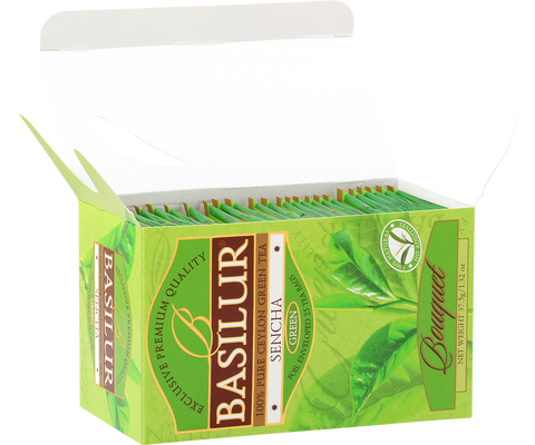 Bouquet Collection - Sencha Ceylon Green Tea - 25 Tea Bags