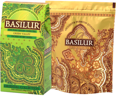 Oriental Collection - Green Valley - Ceylon Green Tea - 100g Loose Leaf
