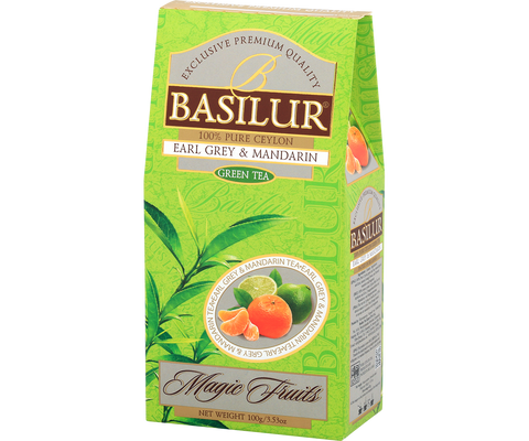 Basilur Earl Grey with Mandarin - 100G Loose Leaf Green Tea