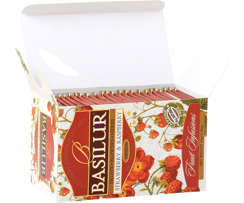 Fruit Infusions - Strawberry & Raspberry - 25 Enveloped Tea Bags
