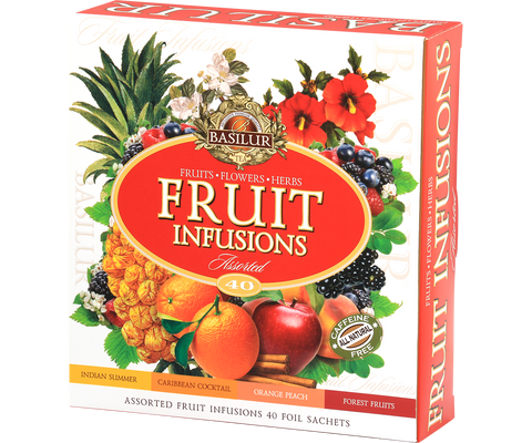 Assorted Fruit Infusions Gift - 4 Flavours - 40 Enveloped Tea Bags