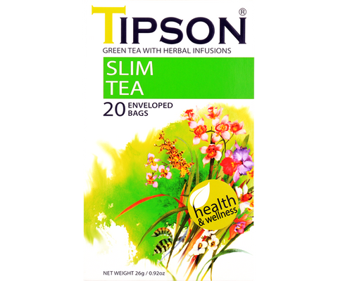 Tipson Herbal Wellness - Slim Tea - 20 Enveloped Tea Bags