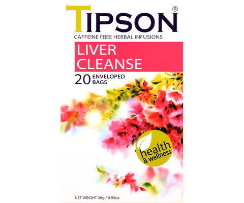Tipson Herbal Wellness - Liver Cleanse Tea - 20 Enveloped Tea Bags