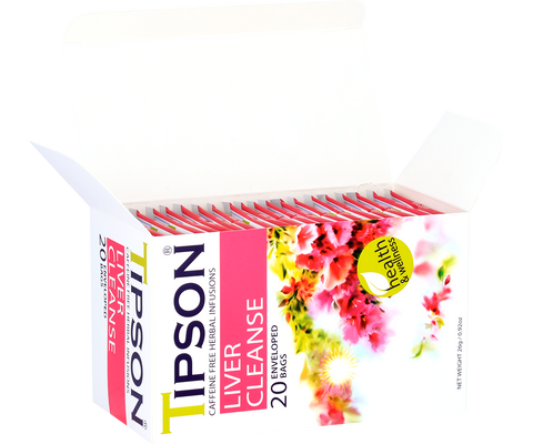 Tipson Herbal Wellness - Liver Cleanse Tea - 20 Enveloped Tea Bags