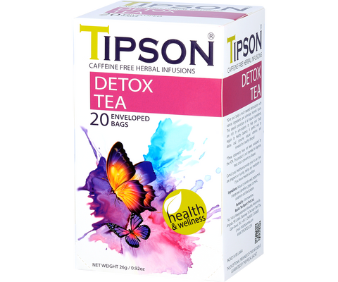 Tipson Herbal Wellness - Detox Tea - 20 Enveloped Tea Bags