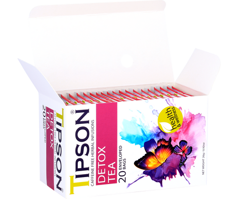 Tipson Herbal Wellness - Detox Tea - 20 Enveloped Tea Bags