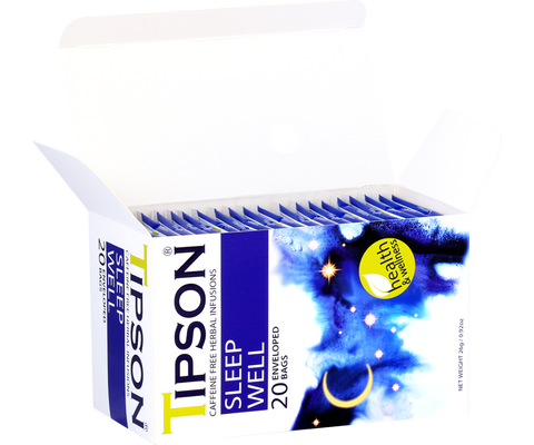 Tipson Herbal Wellness - Sleep Well Tea - 20 Enveloped Tea Bags
