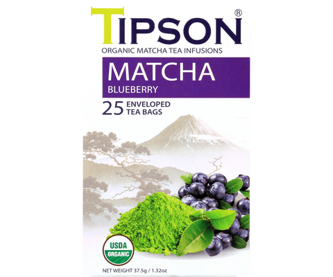 Organic Matcha Blueberry - 25 Enveloped Tea Bags