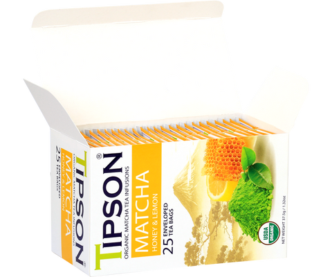 Organic Matcha Honey & Lemon - 25 Enveloped Tea Bags