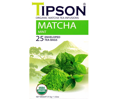 Organic Matcha & Mint - 25 Enveloped Tea Bags