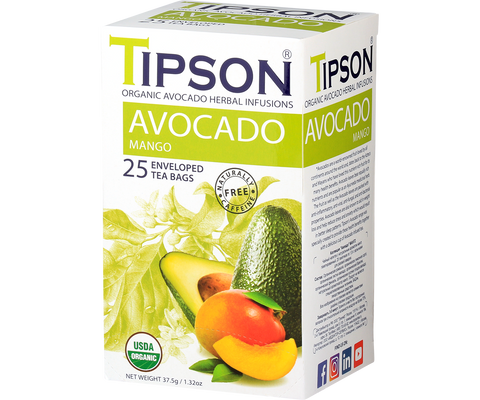 Tipson Avocado - Mango - 25 Enveloped Tea Bags