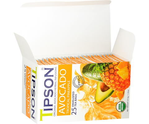 Tipson Avocado - Tropical Pineapple - 25 Enveloped Tea Bags