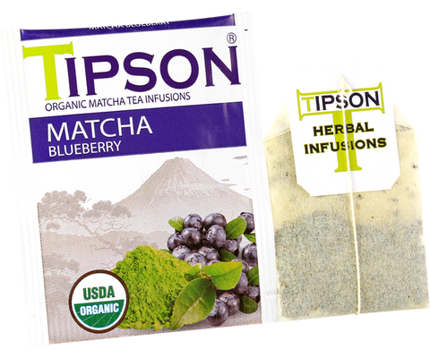 Organic Matcha Blueberry - 25 Enveloped Tea Bags