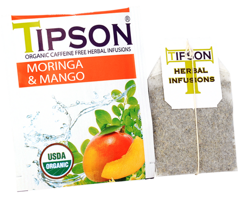 Organic Moringa Mango - 25 Enveloped Tea Bags
