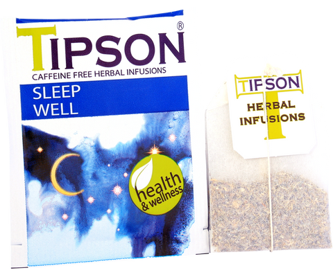 Tipson Herbal Wellness - Sleep Well Tea - 20 Enveloped Tea Bags