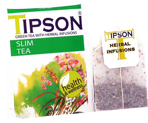 Tipson Herbal Wellness - Slim Tea - 20 Enveloped Tea Bags