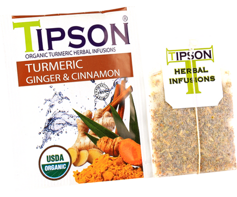 Organic Turmeric Ginger & Cinnamon - 25 Enveloped Tea Bags