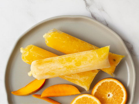 Mango Orange White Tea Ice Pops