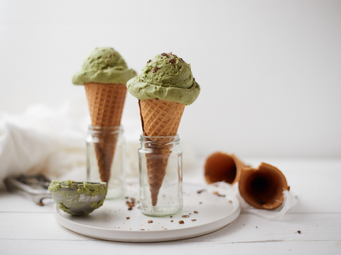 Dairy-free Green Tea Ice Cream