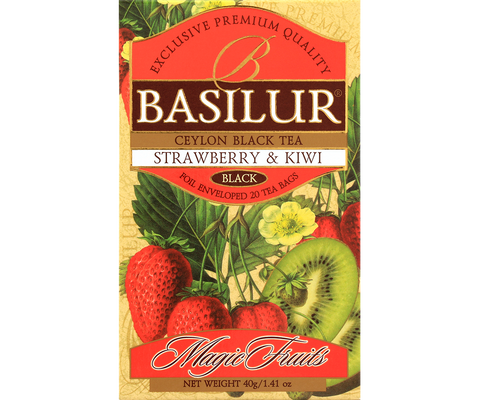 Magic Fruits Căpșuni și Kiwi - 20 Pliculețe de Ceai Ambalate