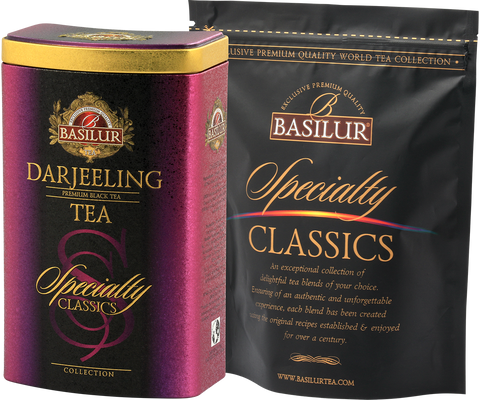 Specialty Classics Darjeeling - cutie metalică - 100g ceai negru vrac