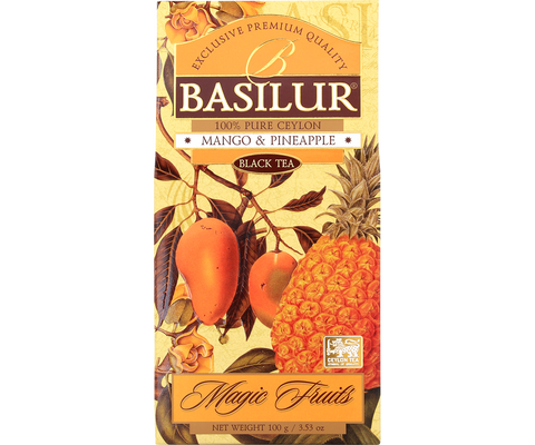 Ceai negru Magic Fruits - Mango și ananas - 100g ceai din frunze