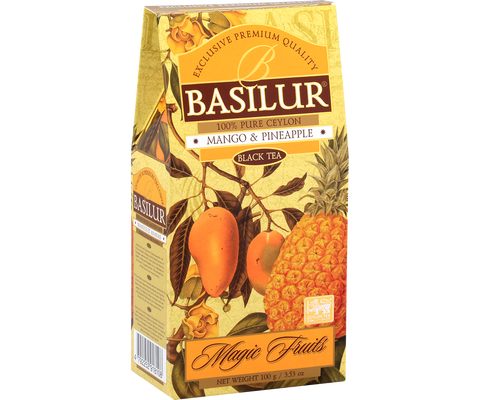 Ceai negru Magic Fruits - Mango și ananas - 100g ceai din frunze