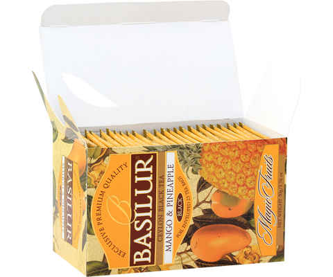 Magic Fruits Black Tea - Mango And Pineapple - 25 Enveloped Tea Bags