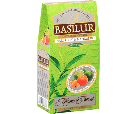 Basilur Earl Grey with Mandarin - 100G Loose Leaf Green Tea