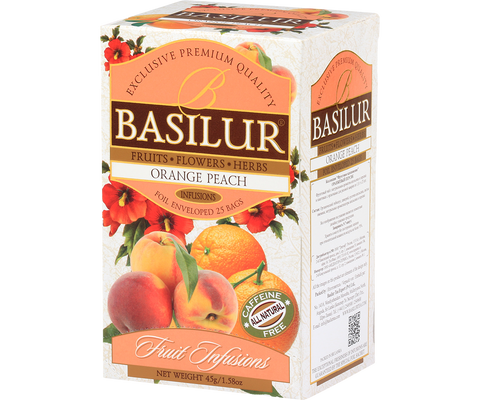 Fruit Infusions -Orange & Peach- 25 Enveloped Tea Bags