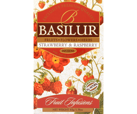 Fruit Infusions - Strawberry & Raspberry - 25 Enveloped Tea Bags