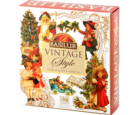 Tea Book Vintage Style - 40 plicuri - 4 arome