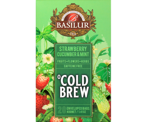 Cold Brew - Căpșuni, Castravete și Mentă - 20 pliculețe