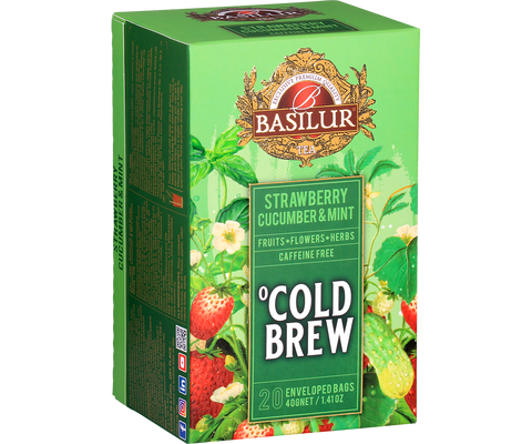 Cold Brew - Căpșuni, Castravete și Mentă - 20 pliculețe