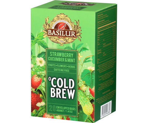 Cold Brew - Căpșuni, Castravete și Mentă - 20 pliculețe