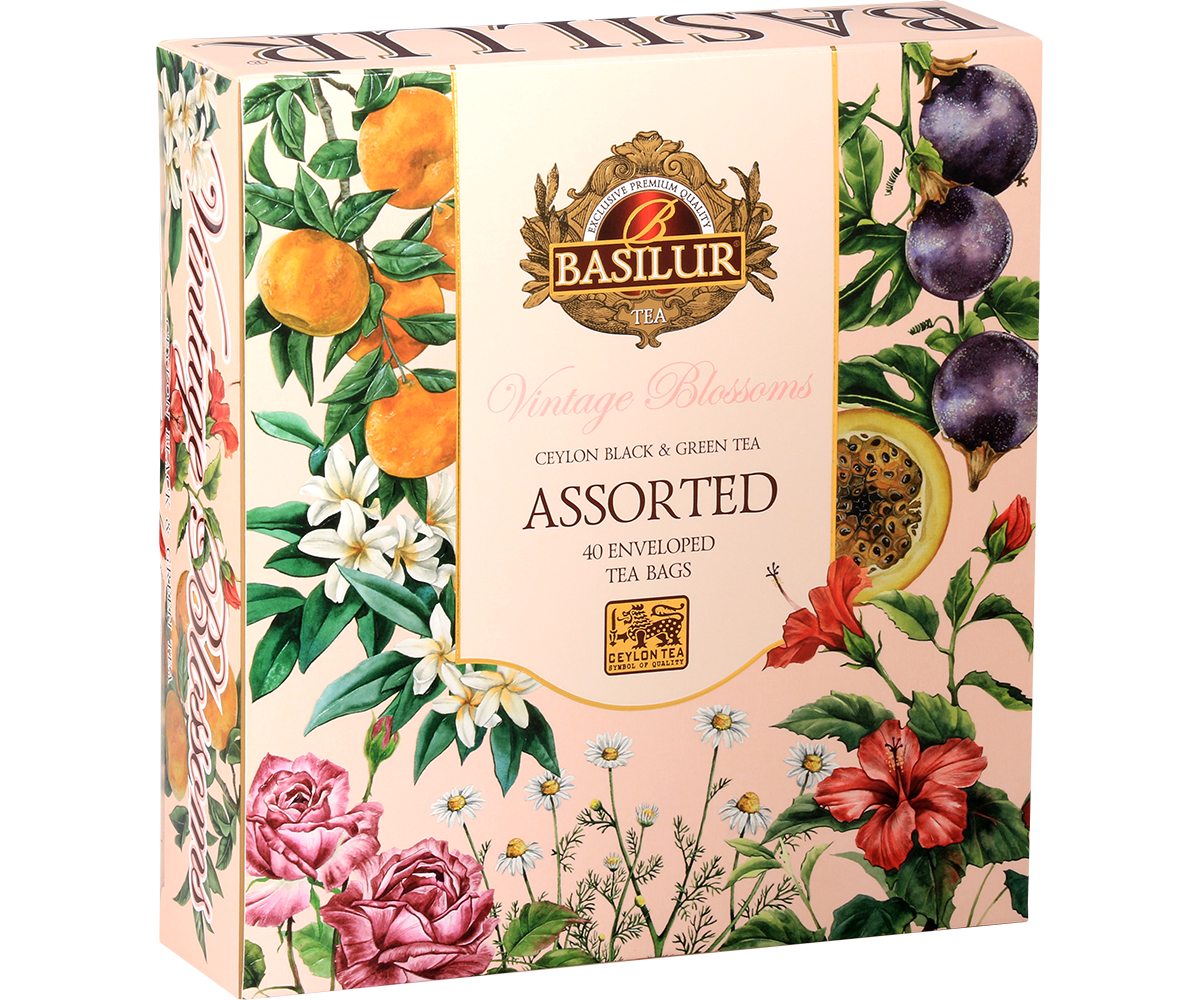 Vintage Blossoms - 40 Pliculețe de Ceai - 4 Arome – Basilur Tea Romania