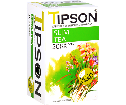 Tipson Herbal Wellness - Slim Tea - 20 Enveloped Tea Bags