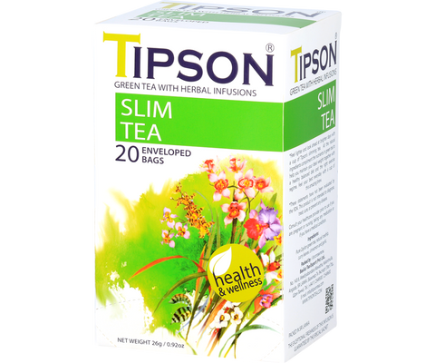 Tipson Herbal Wellness - Slim Tea - 20 Enveloped Tea Bags