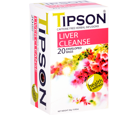 Tipson Herbal Wellness - Liver Cleanse Tea - 20 Enveloped Tea Bags