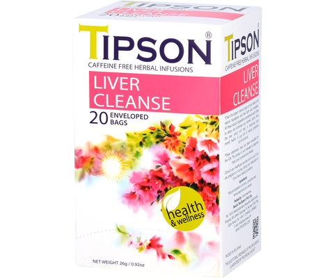 Tipson Herbal Wellness - Liver Cleanse Tea - 20 Enveloped Tea Bags