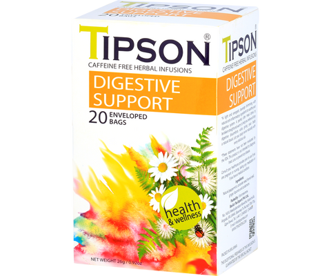 Tipson Herbal Wellness -Digestive Support-20 Enveloped Tea Bags