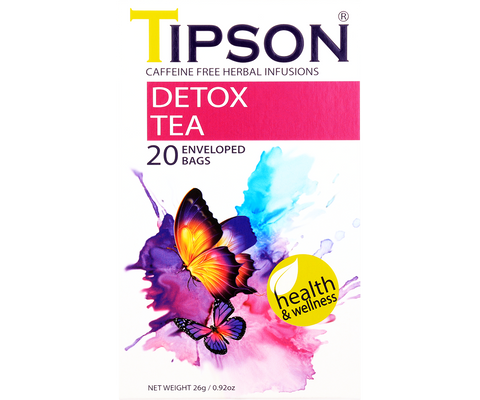 Tipson Herbal Wellness - Detox Tea - 20 Enveloped Tea Bags