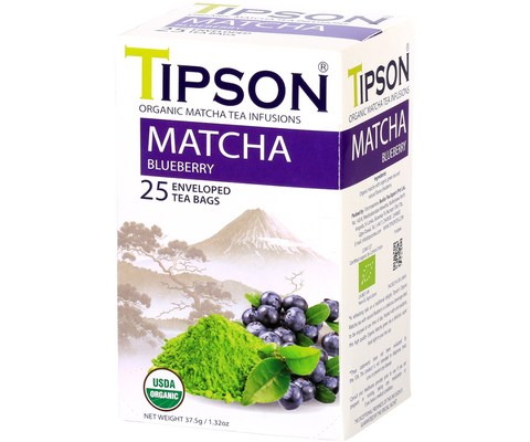 Organic Matcha Blueberry - 25 Enveloped Tea Bags