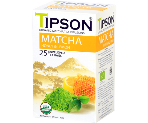 Organic Matcha Honey & Lemon - 25 Enveloped Tea Bags