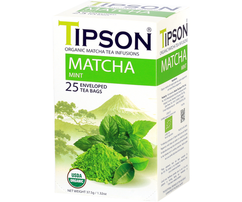 Organic Matcha & Mint - 25 Enveloped Tea Bags