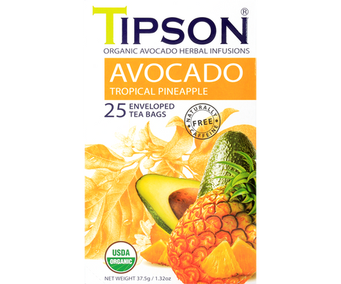 Tipson Avocado - Tropical Pineapple - 25 Enveloped Tea Bags