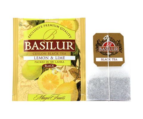 Basilur Lămâie și Lime - 25 pliculețe de ceai