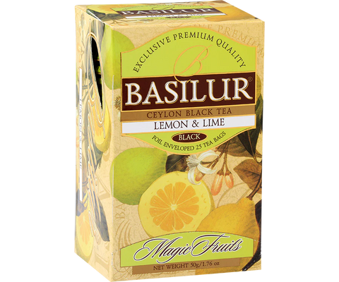 Basilur Lămâie și Lime - 25 pliculețe de ceai