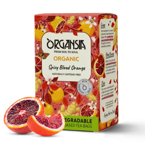 Portocală roșie picantă organică - 18 pliculețe de ceai