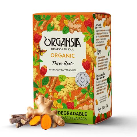 Ceai organic Three Roots, 18 pliculețe